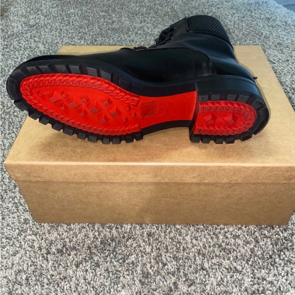 Christian Louboutin Black Moscou Flat Shoes size 41.5...women's